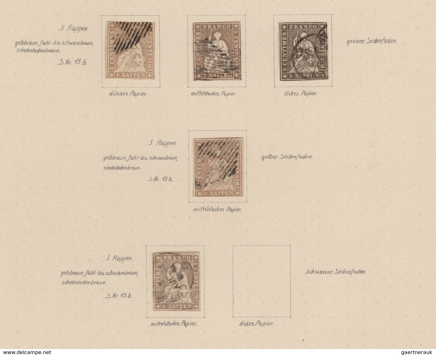 Schweiz: 1850/1961, Saubere, Meist Gestempelte Sammlung Auf Alten Schaubek-Vordrucken, Durchgehend G - Sammlungen