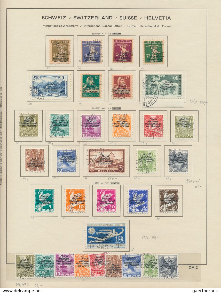 Schweiz: 1850-1980 (ca): Gewachsene Sammlung Im Schaubek Vordruckalbum Mit Nr 8 Und 9 Gestempelt, Ab - Lotes/Colecciones