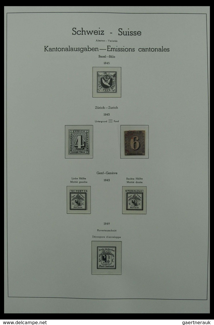 Schweiz: 1850-1987: Beautiful, Very Well Filled, Canceled Collection Switzerland 1850-1987 In 3 Leuc - Collections