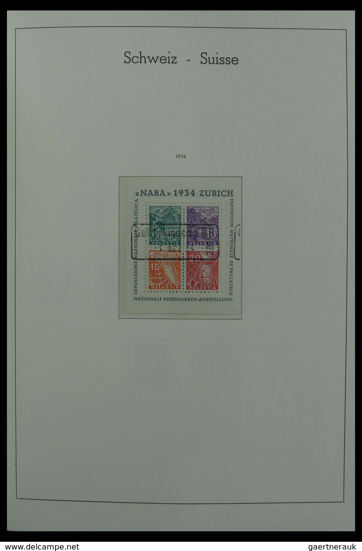 Schweiz: 1850-1987: Beautiful, very well filled, canceled collection Switzerland 1850-1987 in 3 Leuc