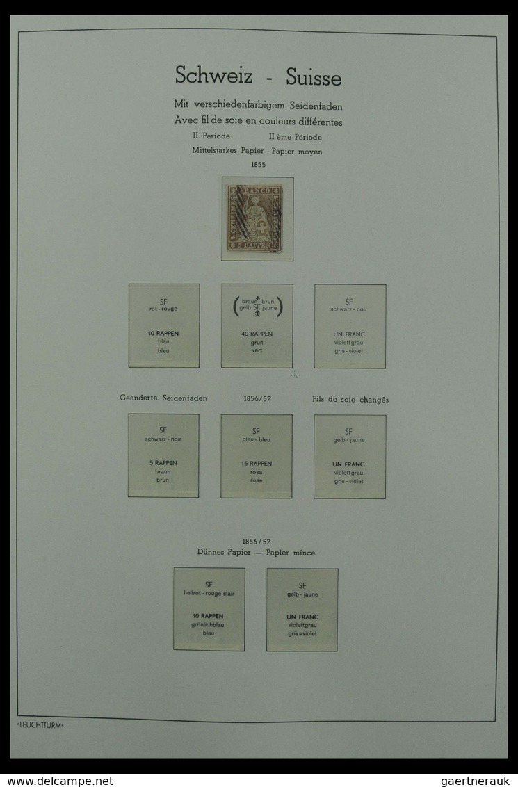 Schweiz: 1850-1987: Beautiful, very well filled, canceled collection Switzerland 1850-1987 in 3 Leuc