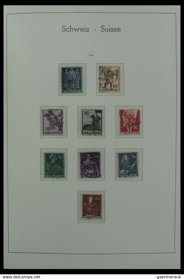 Schweiz: 1850-1987: Beautiful, very well filled, canceled collection Switzerland 1850-1987 in 3 Leuc