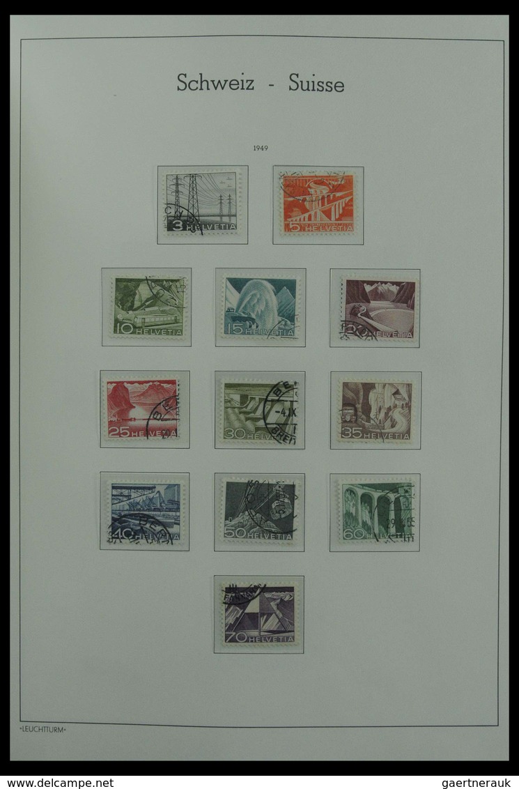 Schweiz: 1850-1987: Beautiful, very well filled, canceled collection Switzerland 1850-1987 in 3 Leuc