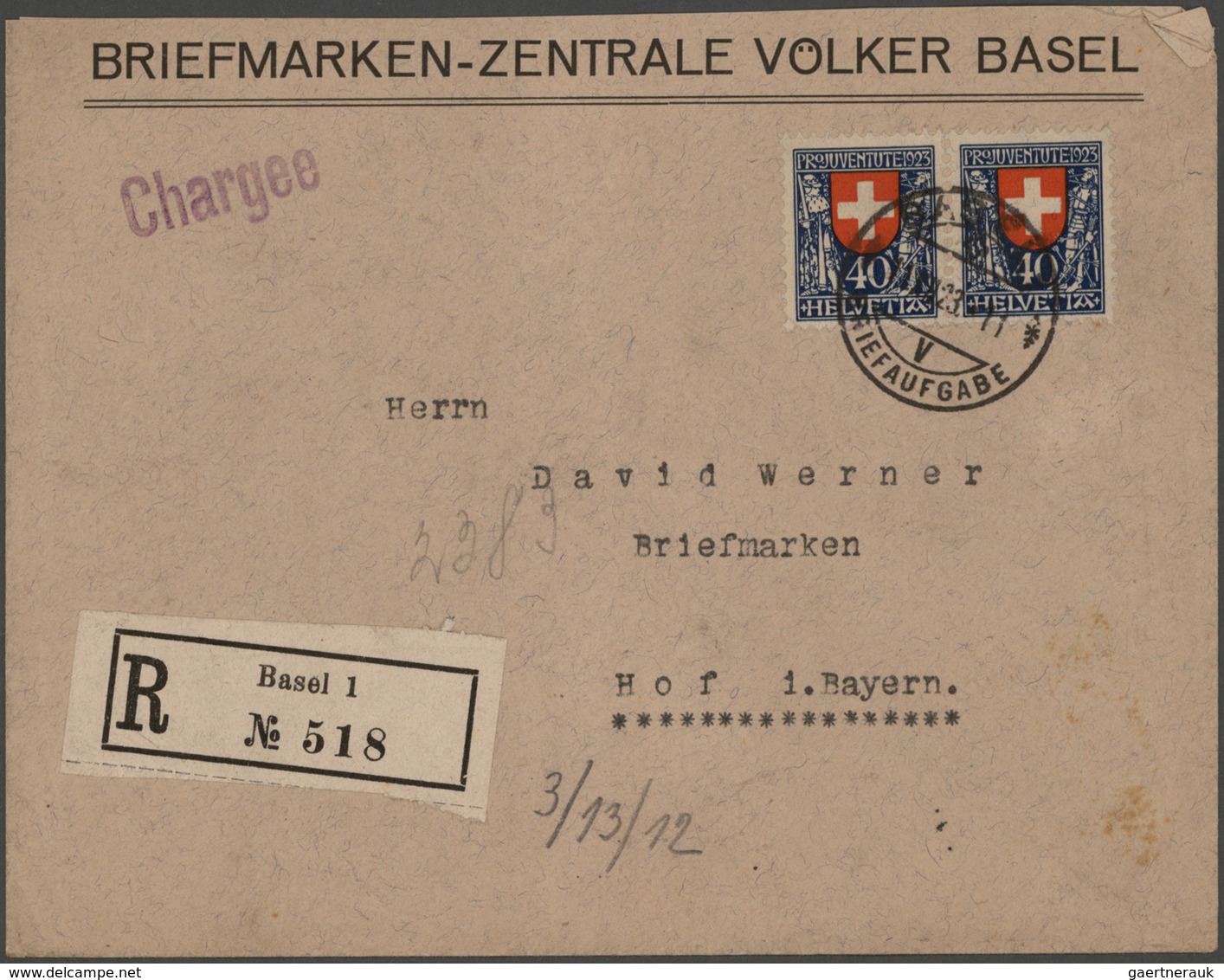 Schweiz: 1860/1990 (ca.), vielseitige Partie von ca. 370 Briefen, Karten und Gansachen, dabei zahlre