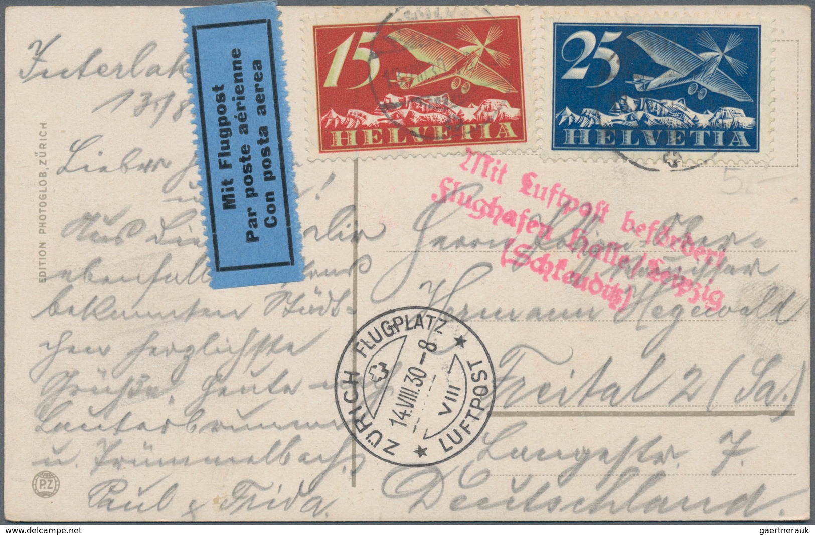 Schweiz: 1864/2001 Bestand Von Ca. 910 Ganzsachen (viele Ungebrauchte Luftpostfaltbriefe U.a. LF1-5, - Sammlungen