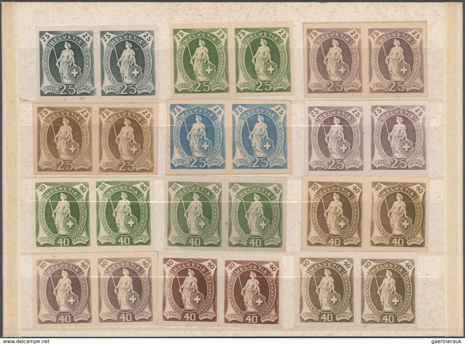 Schweiz: 1882/1908, Gestempelter Sammlungsbestand Von Ca. 730 Marken "Stehende Helvetia", Alles In G - Collections