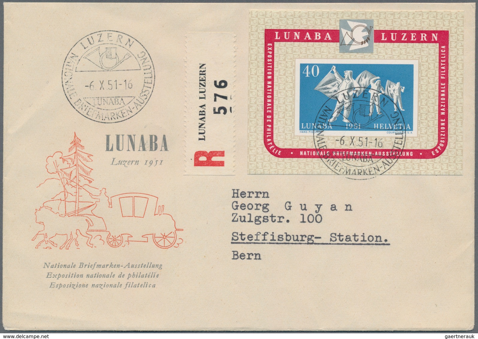 Schweiz: 1942-62: 17 FDCs Und Briefe, Dabei U.a. Pro Patria-Block '42 Auf R-Brief, Zwei Basel-Blocks - Lotes/Colecciones
