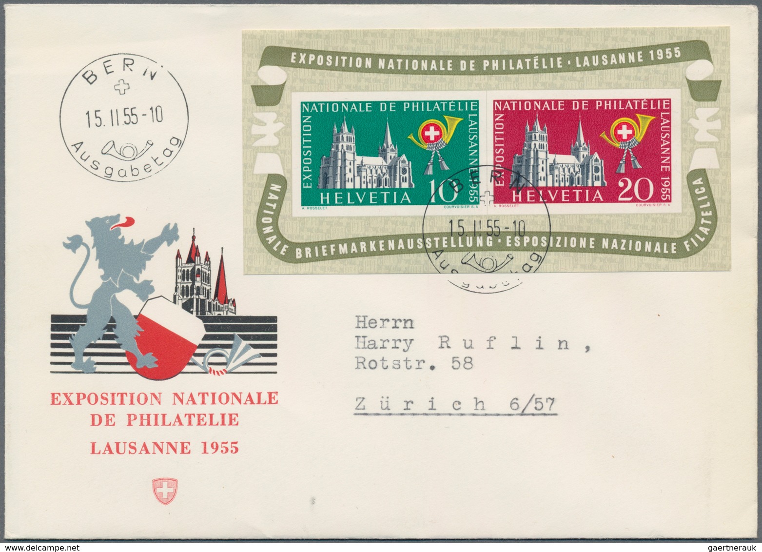 Schweiz: 1942-62: 17 FDCs Und Briefe, Dabei U.a. Pro Patria-Block '42 Auf R-Brief, Zwei Basel-Blocks - Sammlungen