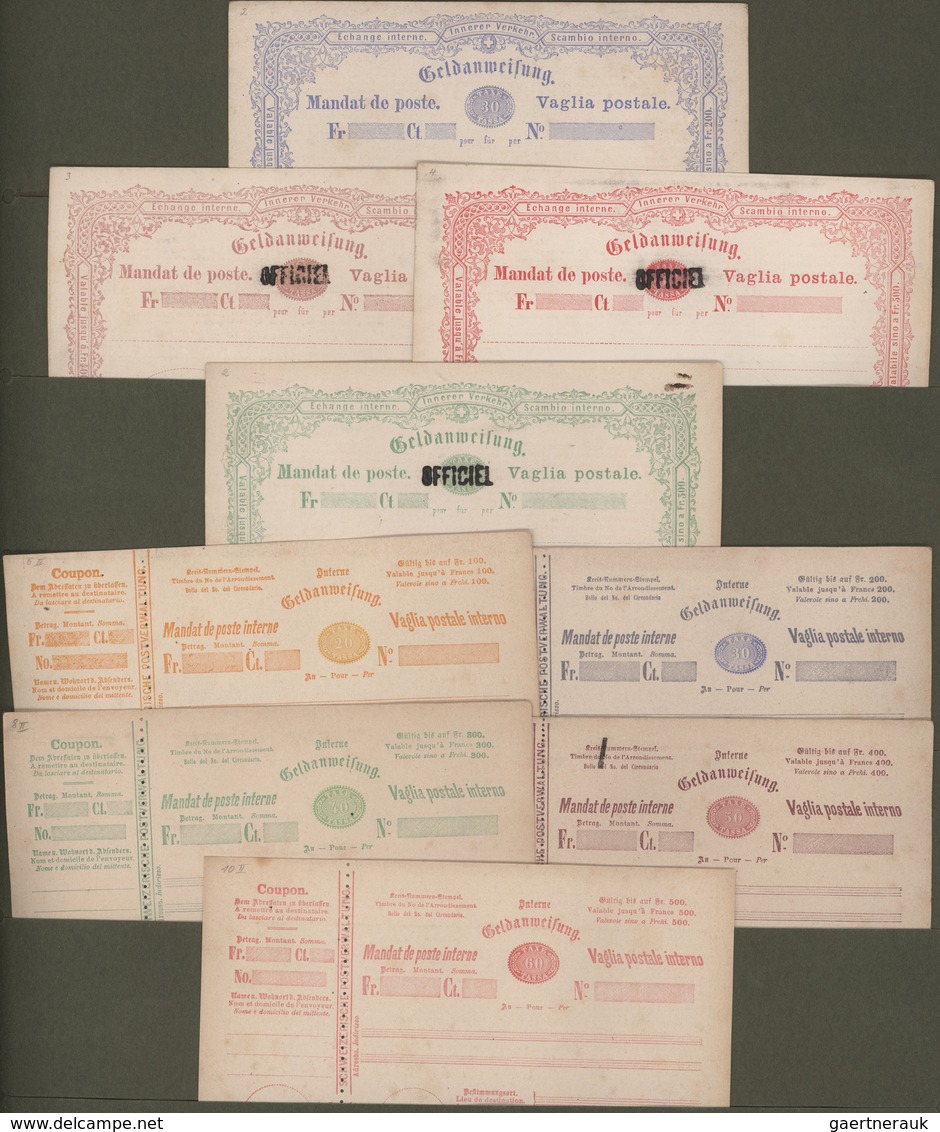 Schweiz - Ganzsachen: 1867-1930 Ca.: Spezialsammlung Der Schweiz. Ganzsachen Mit Rund 560 Umschlägen - Entiers Postaux