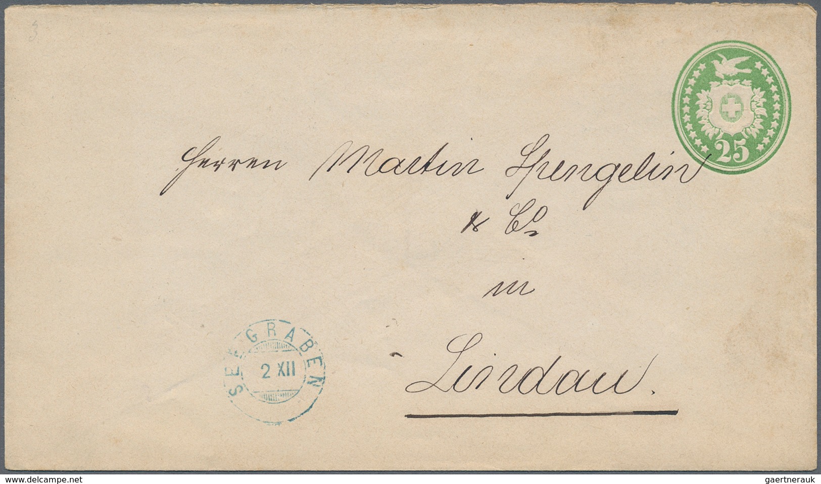 Schweiz - Ganzsachen: 1867-1960er: Rund 300 Ganzsachen Ab Einigen Tübli-Umschlägen, Dabei Meist Post - Stamped Stationery