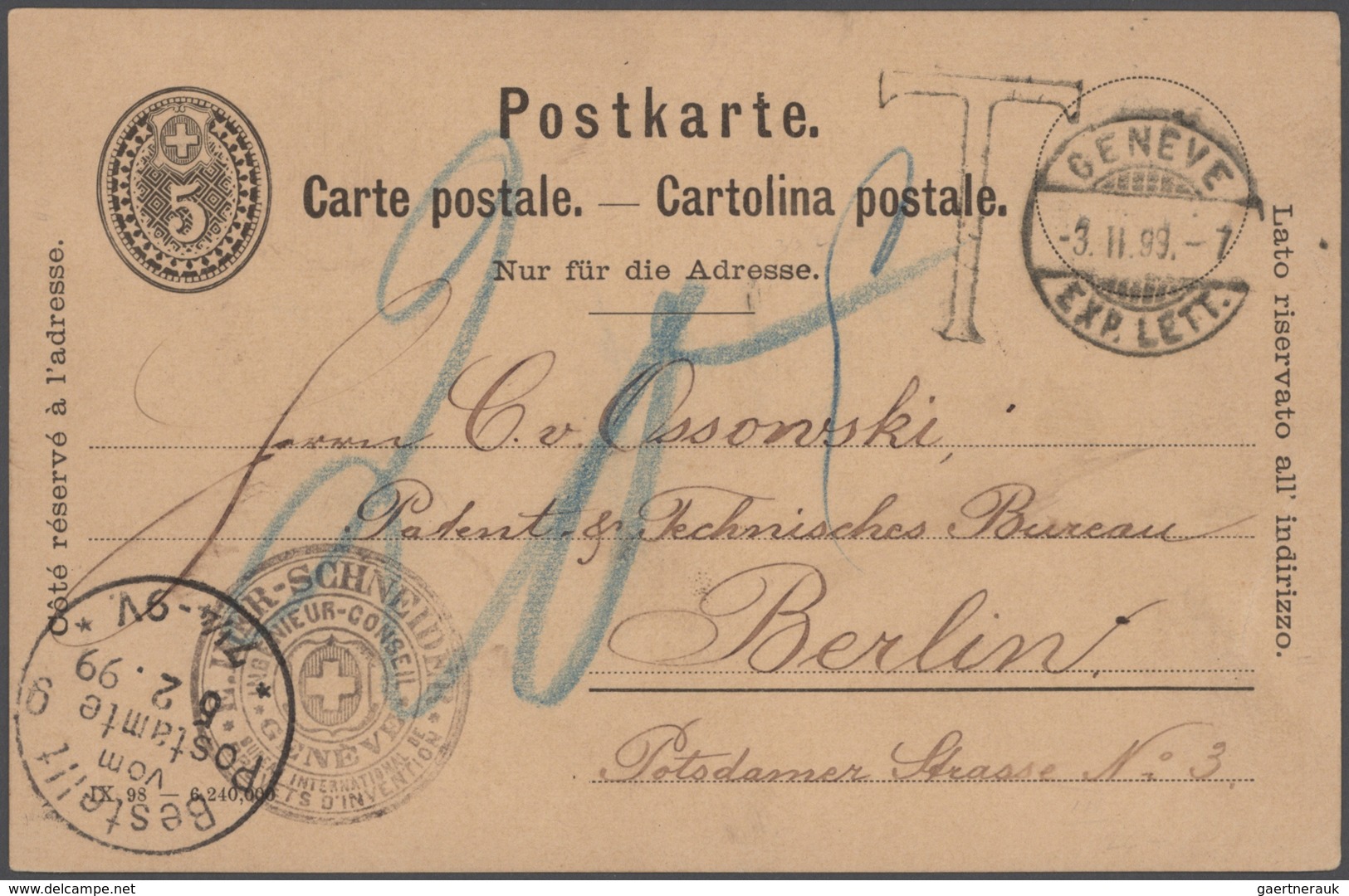 Schweiz - Ganzsachen: 1870/1940 Bestand Von über 700 Ungebrauchten Und Gebrauchten Ganzsachenkarten, - Postwaardestukken