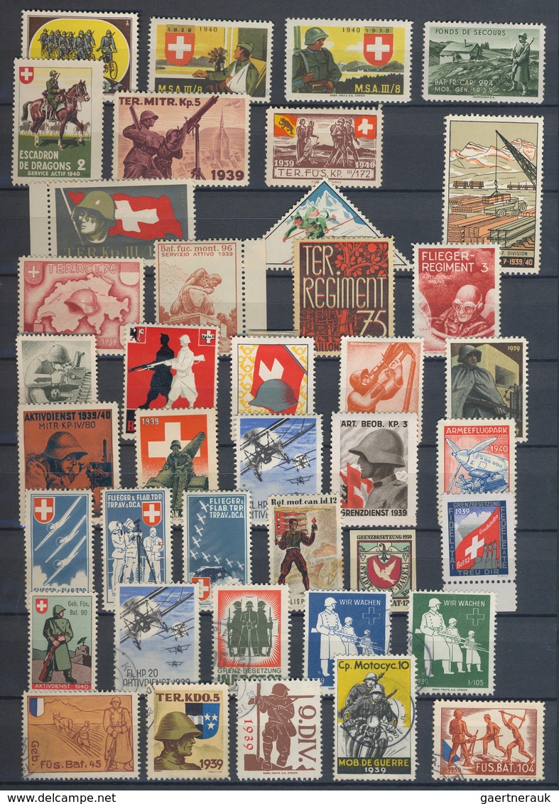 Schweiz - Besonderheiten: 1939/1940, SOLDATENMARKEN, Umfassende Und Vielseitige Sammlung Von Ca. 740 - Otros & Sin Clasificación