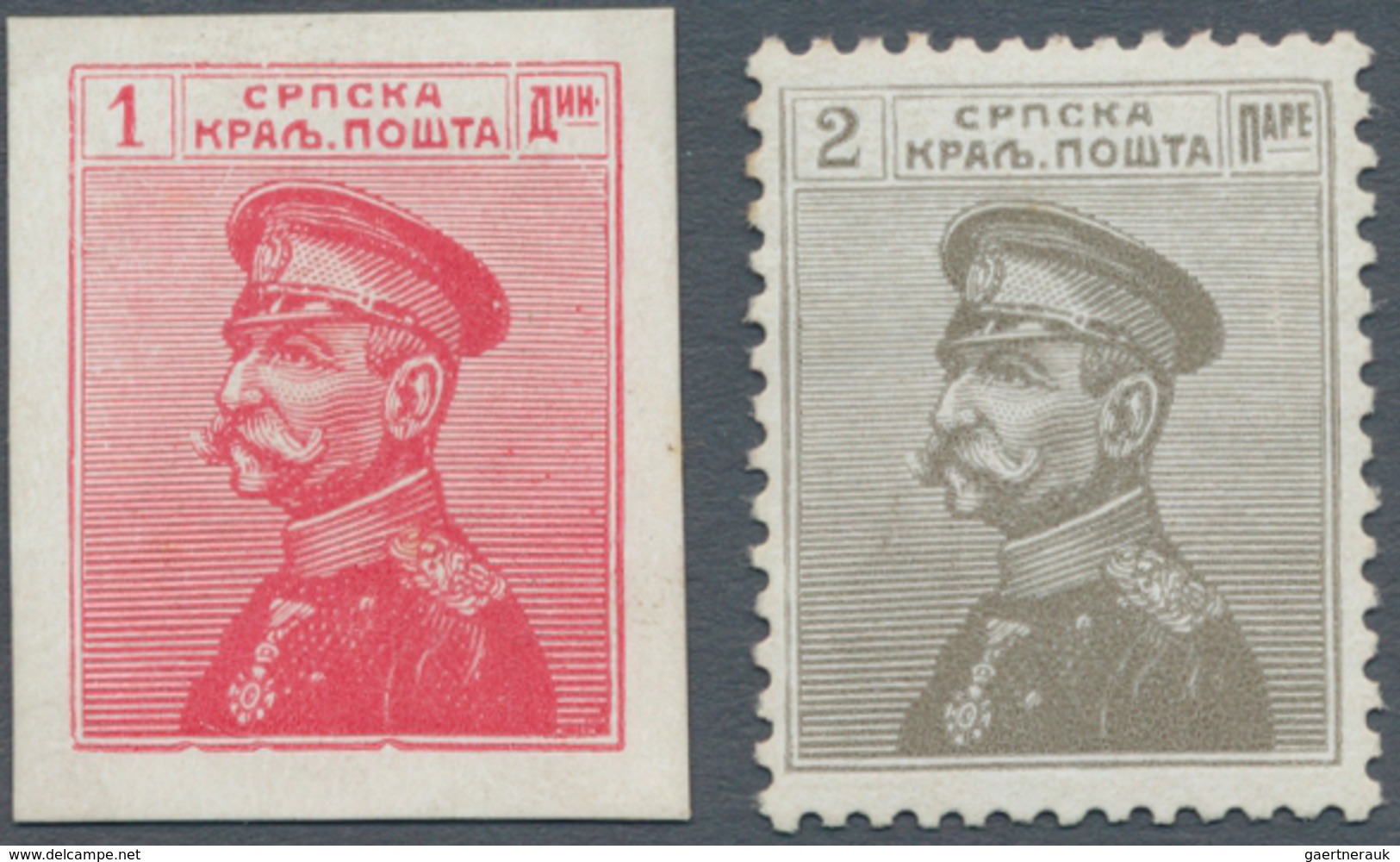 Serbien: 1911, Definitives "Peter", Specialised Assortment Of Apprx. 49 Stamps Incl. Imperfs, Double - Serbie