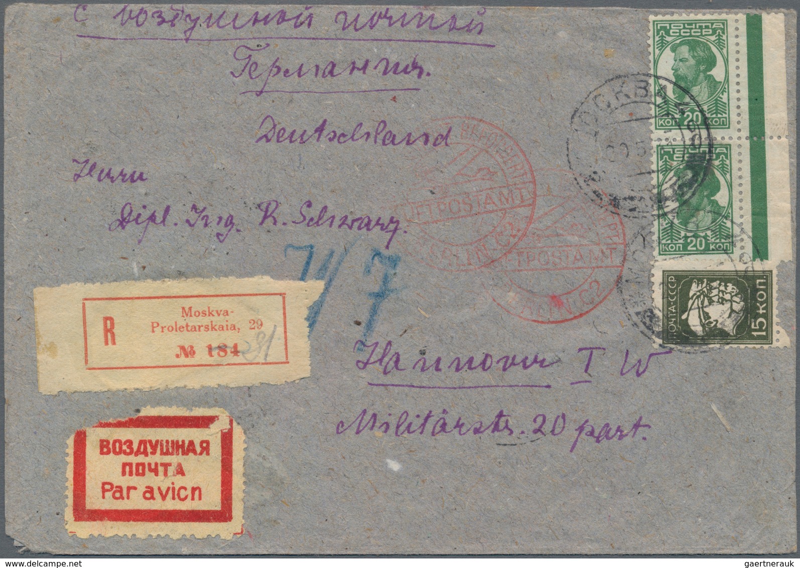 Sowjetunion: 1903/1961, Assortment Of Apprx. 95 Covers/cards, Showing A Nice Range Of Interesting Fr - Lettres & Documents