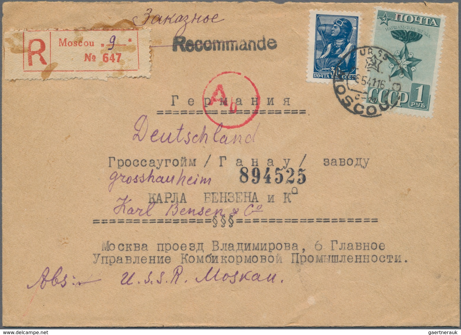 Sowjetunion: 1903/1961, assortment of apprx. 95 covers/cards, showing a nice range of interesting fr
