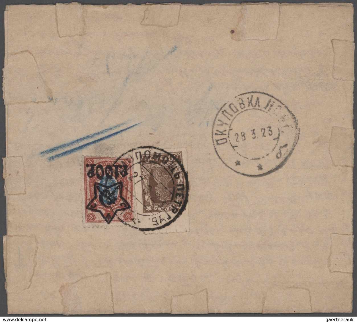 Sowjetunion: 1917/23, fantastic three-volume collection of approx. 177 letters (incl. provisional le
