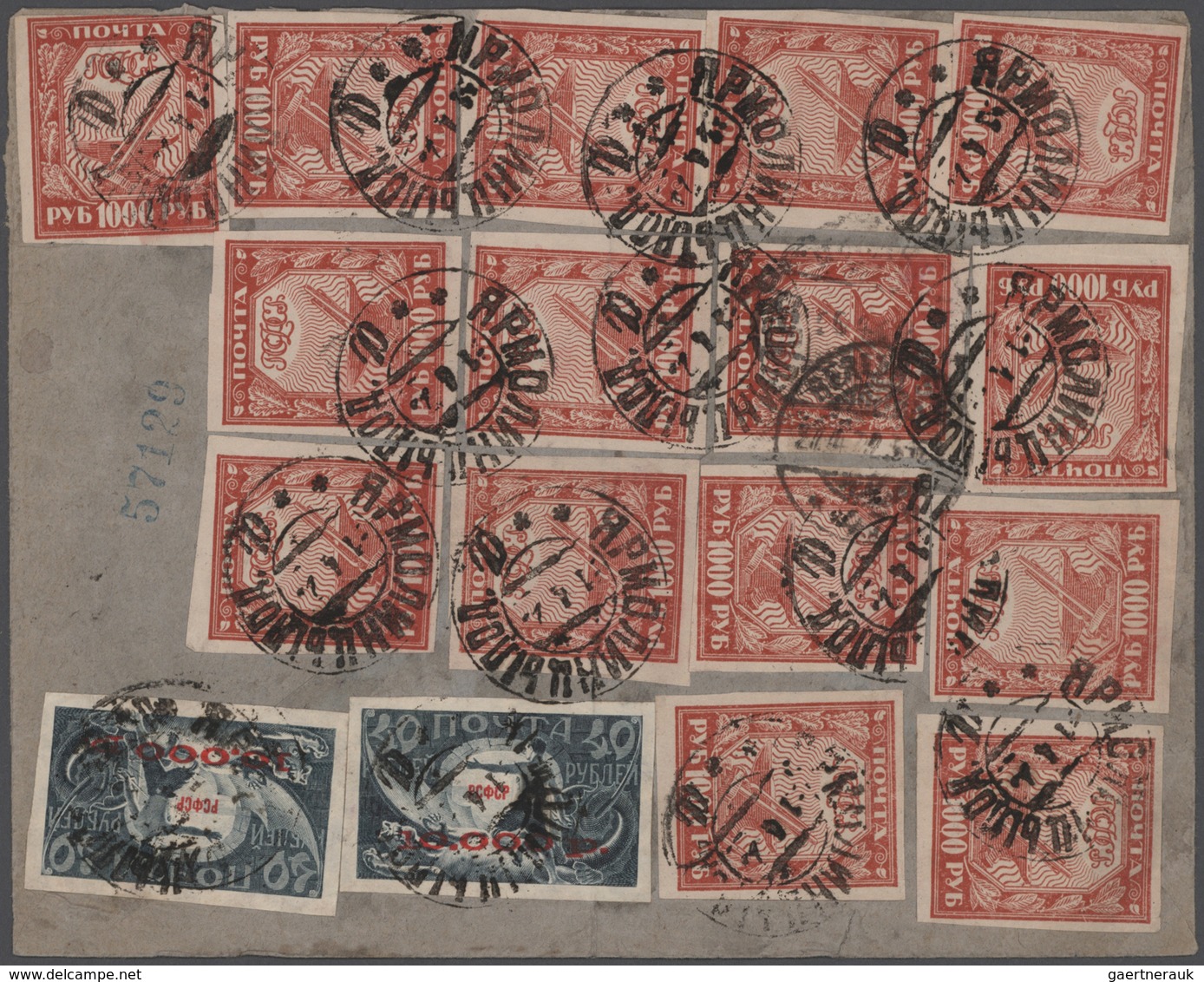 Sowjetunion: 1917/23, fantastic three-volume collection of approx. 177 letters (incl. provisional le