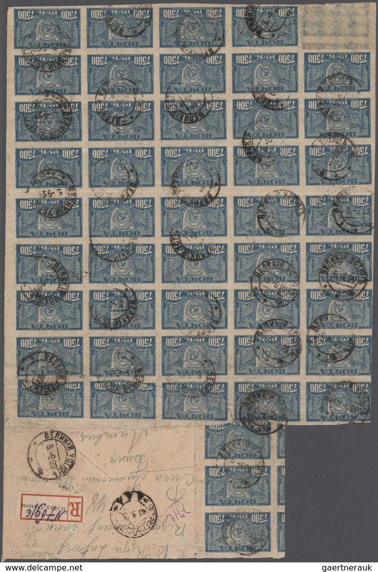 Sowjetunion: 1917/23, fantastic three-volume collection of approx. 177 letters (incl. provisional le