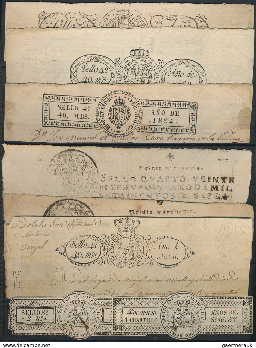 Spanien: 1820/2000 (ca.), Mainly Up To 1940s, Spain/colonies, Comprehensive Collection/accumulation - Lettres & Documents