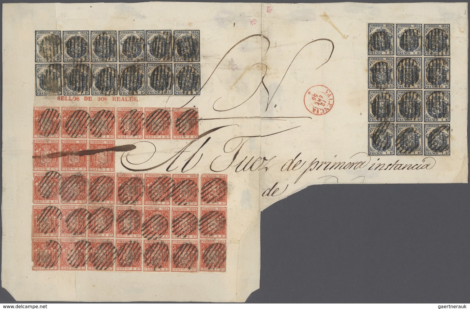 Spanien: 1850-1865 "JEWELS OF CLASSIC SPAIN": Specialized collection of top items of the imperforate