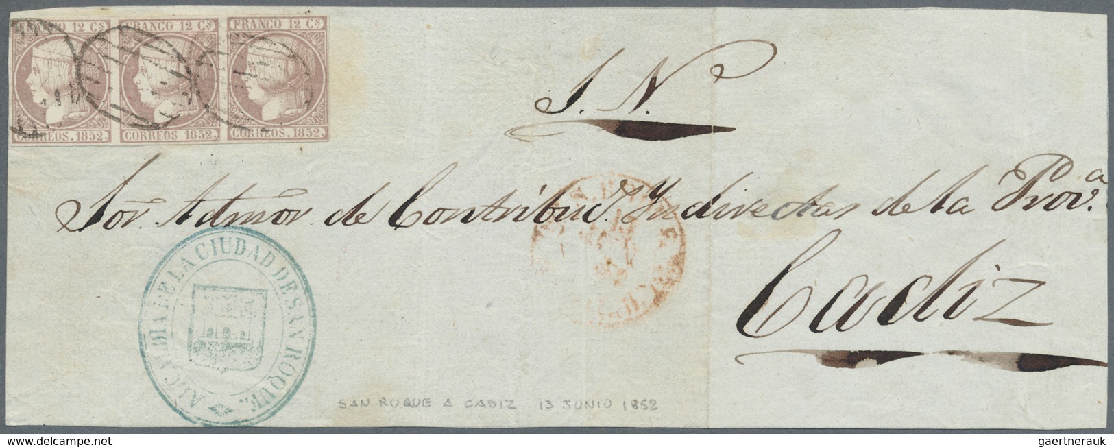 Spanien: 1850-1865 "JEWELS OF CLASSIC SPAIN": Specialized collection of top items of the imperforate