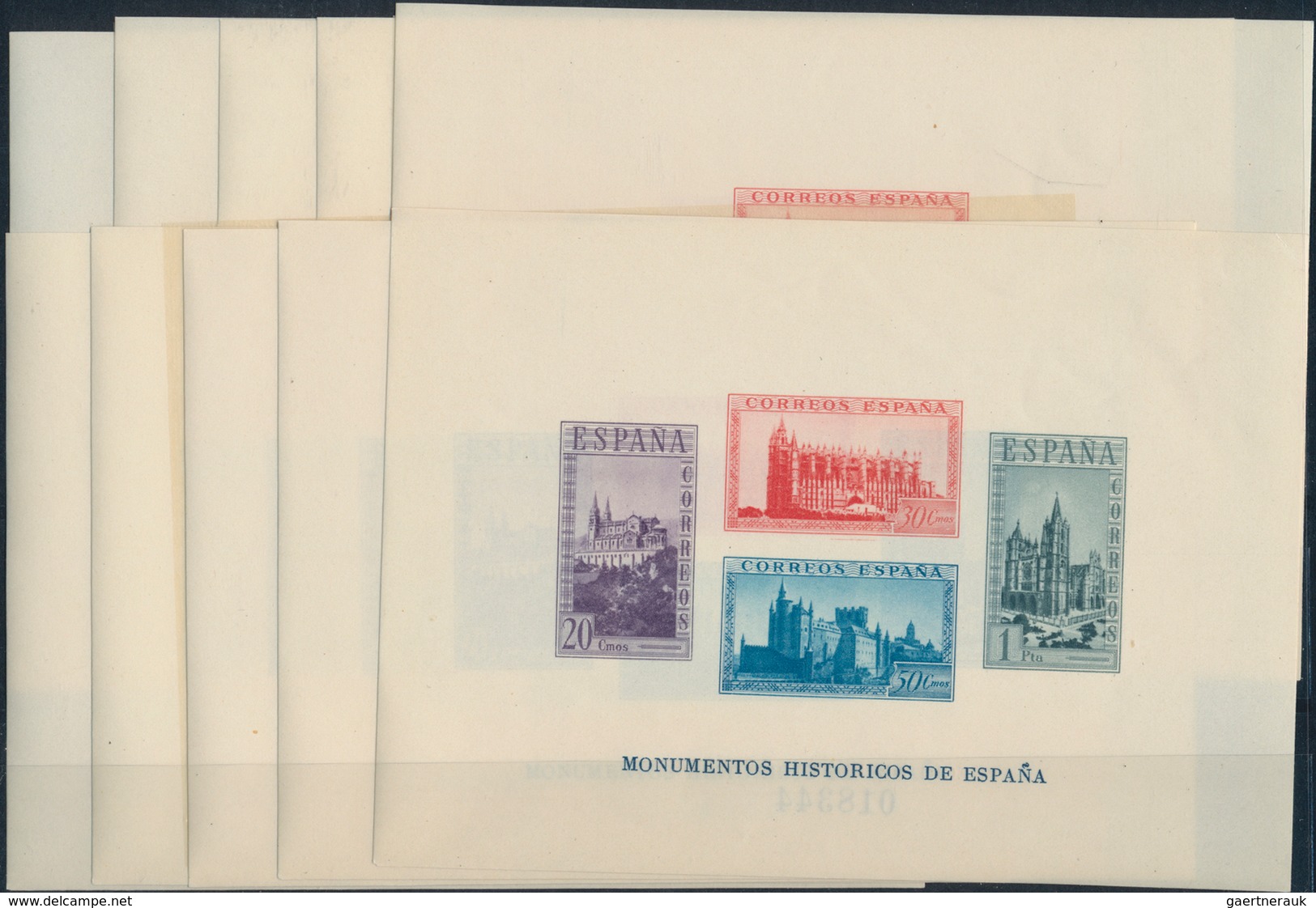 Spanien: 1938/1976 (ca.), Extensive Stock MNH On Stockcards And In Glasines Sorted By Years With Man - Cartas & Documentos