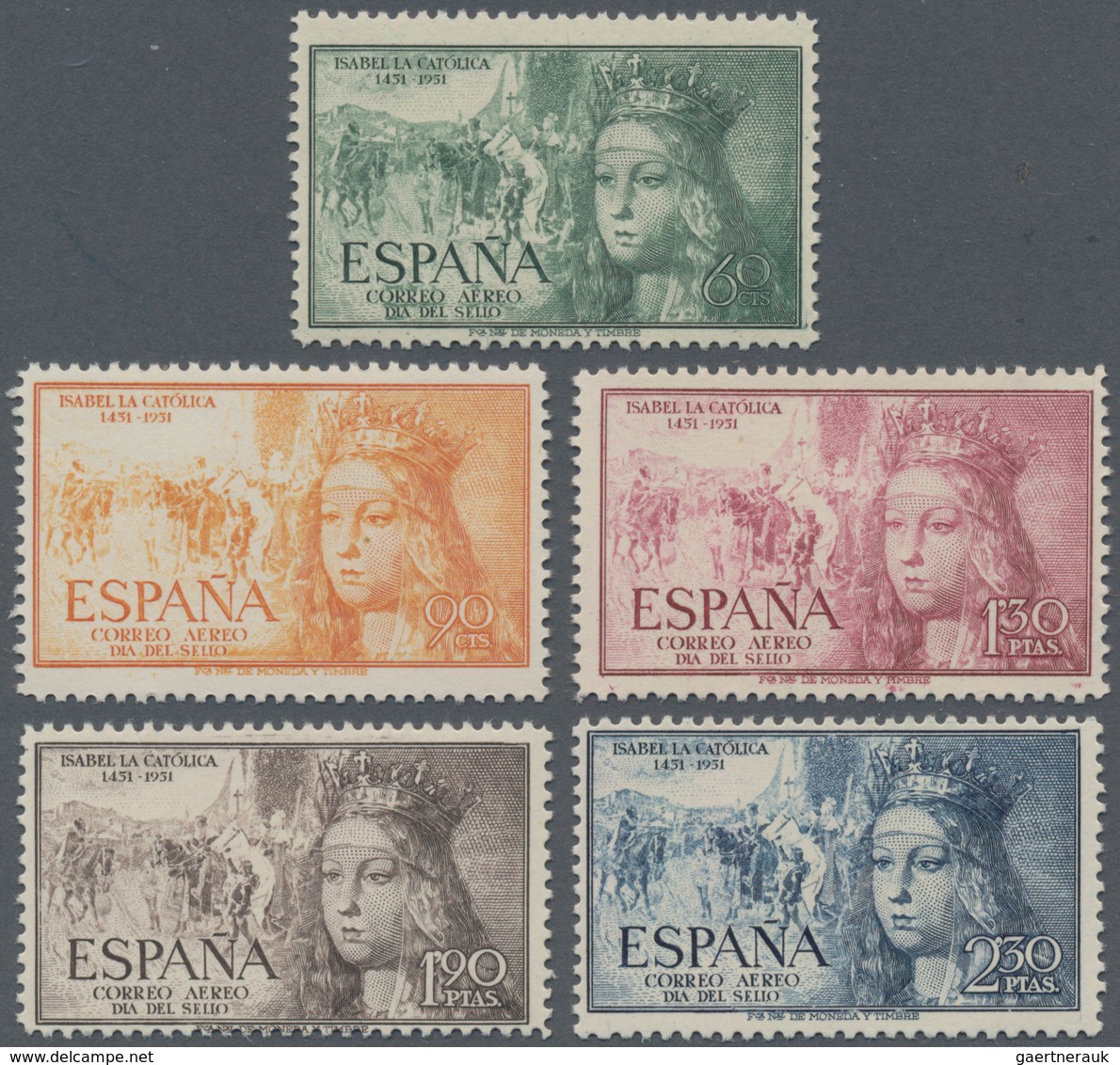 Spanien: 1951, Stamp Day '500th Birthday Of Queen Isabella I.' In An Investment Lot With Approx. 310 - Cartas & Documentos