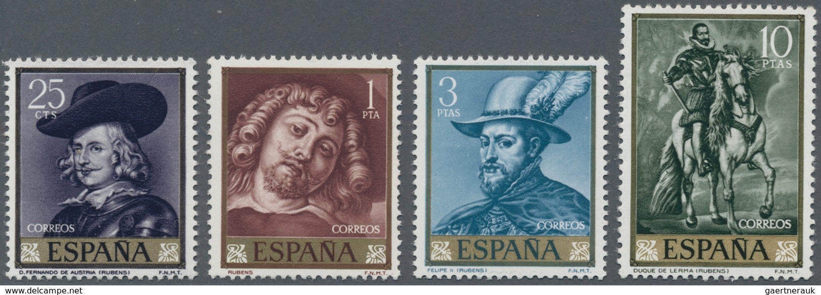 Spanien: 1962, Paintings From Peter Paul Rubens Complete Set Of Four In A Lot With About 160 Sets In - Briefe U. Dokumente