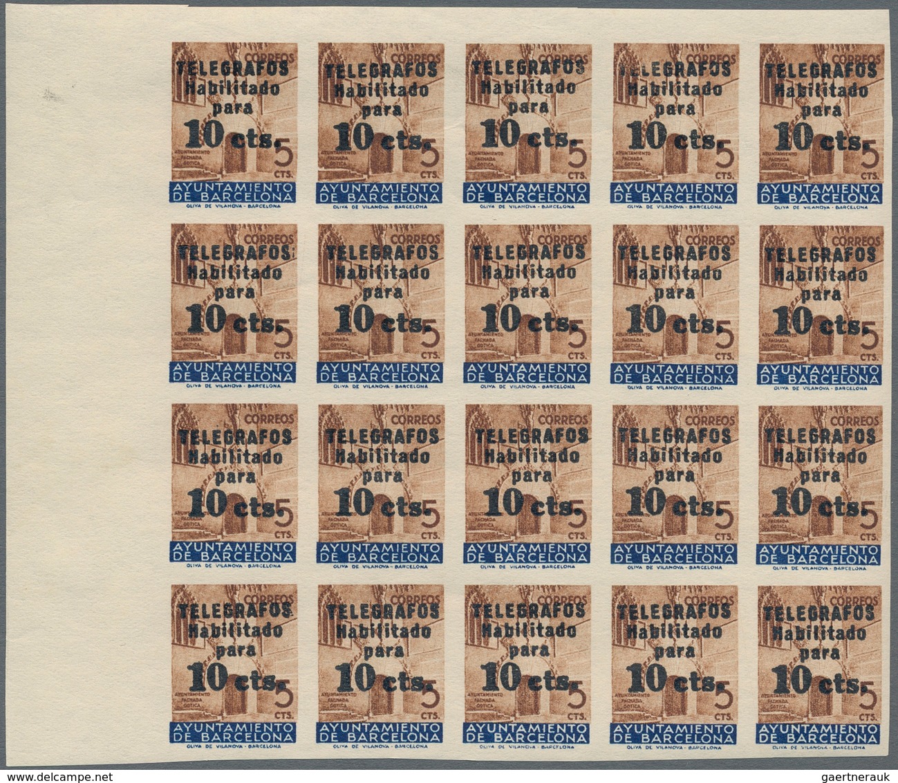 Spanien - Zwangszuschlagsmarken Für Barcelona: 1929/1945, Enormous Accumulation In Carton With Many - Kriegssteuermarken
