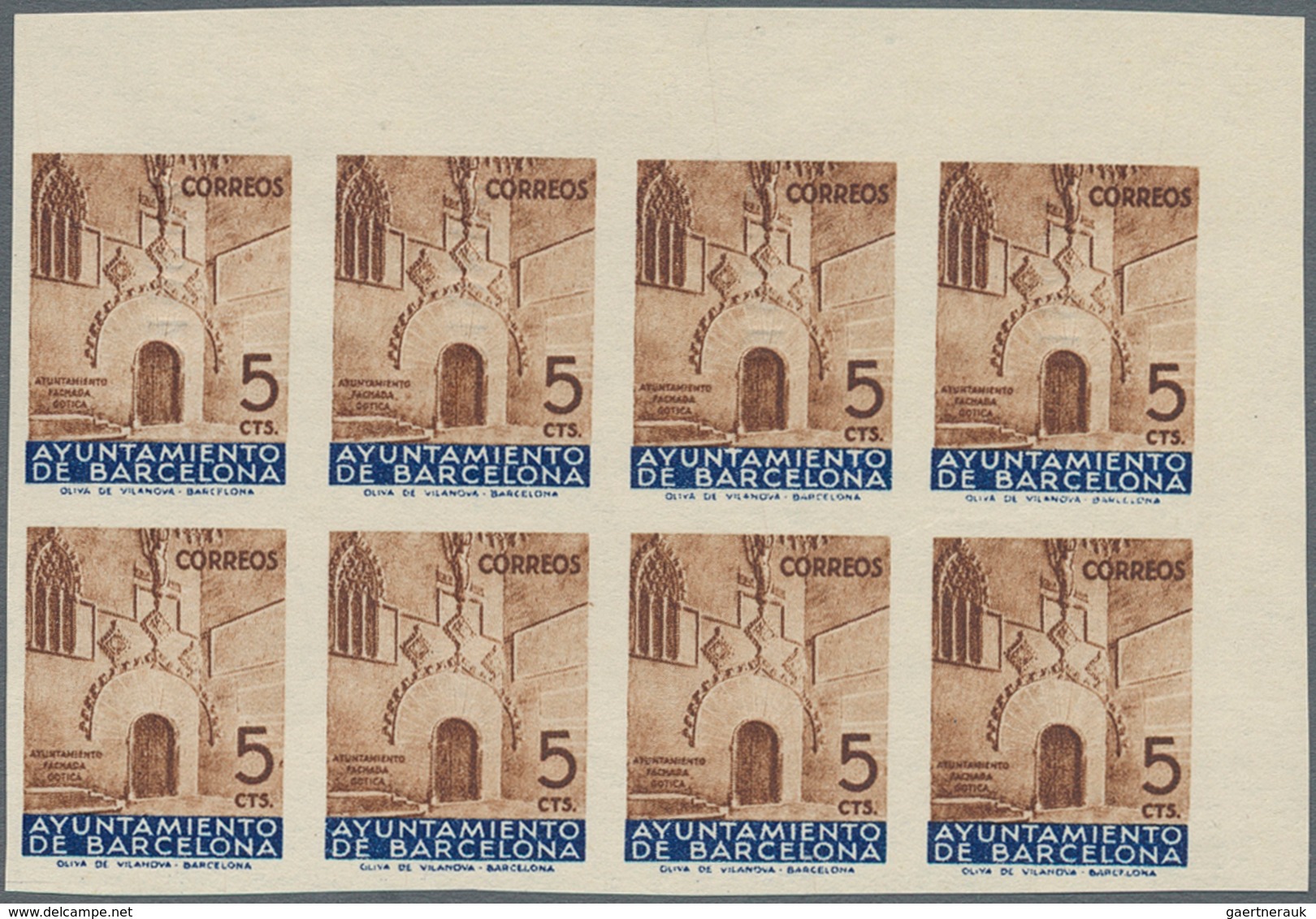 Spanien - Zwangszuschlagsmarken für Barcelona: 1929/1945, enormous accumulation in carton with many