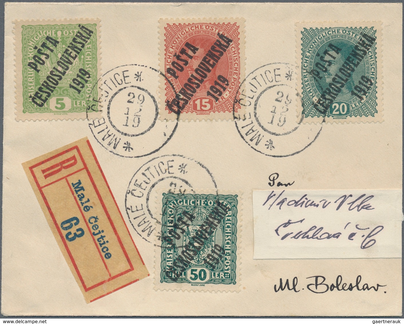 Tschechoslowakei: 1919/1985 (ca.), Lot Of Apprx. 120 Covers/cards Incl. 20 Airmails, 20 Postage Dues - Oblitérés