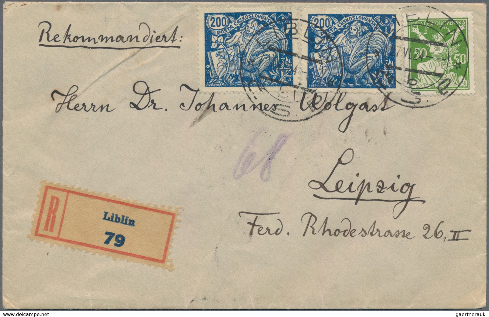 Tschechoslowakei: 1920/96, Accumulation Of Ca. 300 Covers, Cards, Postcards And Used Postal Statione - Oblitérés