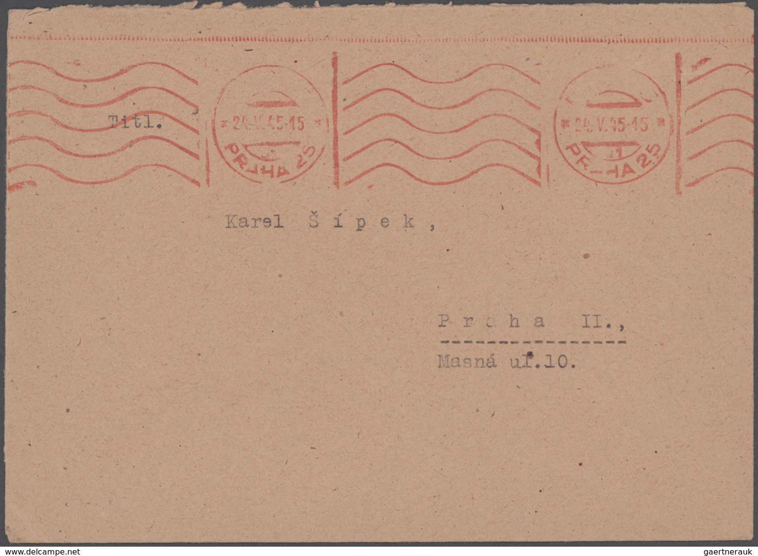Tschechoslowakei - Stempel: 1945/1947, Transition Period, Collection Of Apprx. 265 (almost Exclusive - Andere & Zonder Classificatie