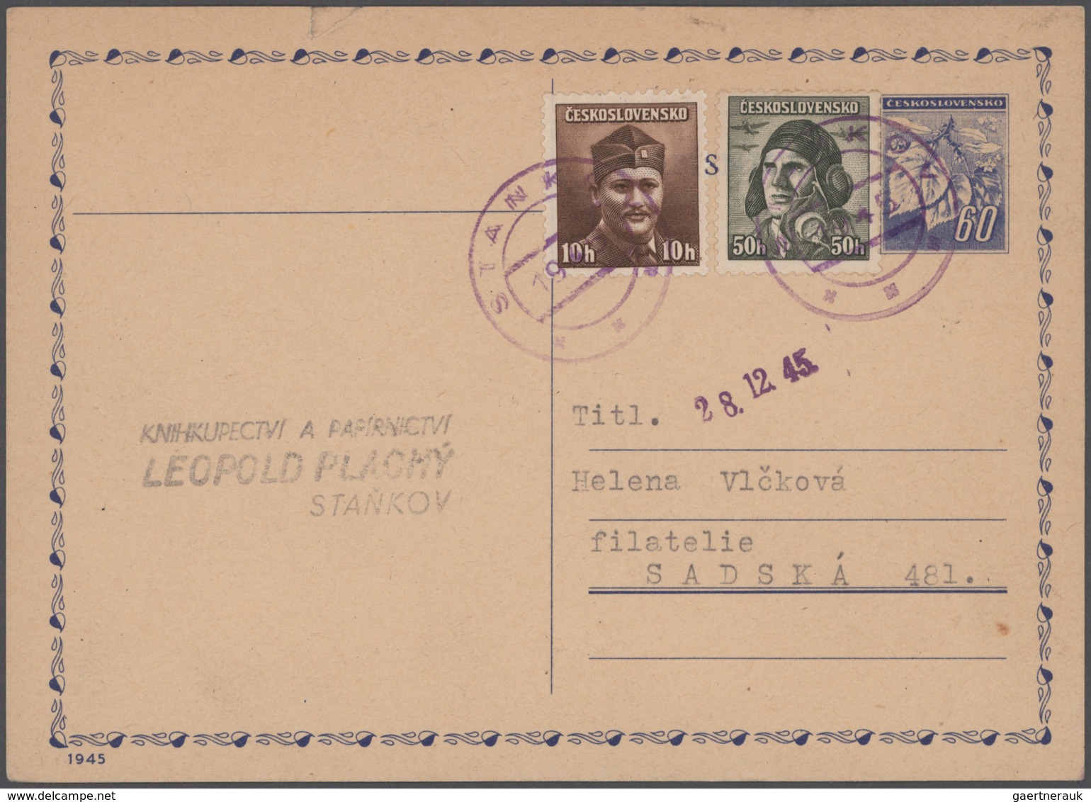 Tschechoslowakei - Stempel: 1945/1947, Transition period, collection of apprx. 265 (almost exclusive