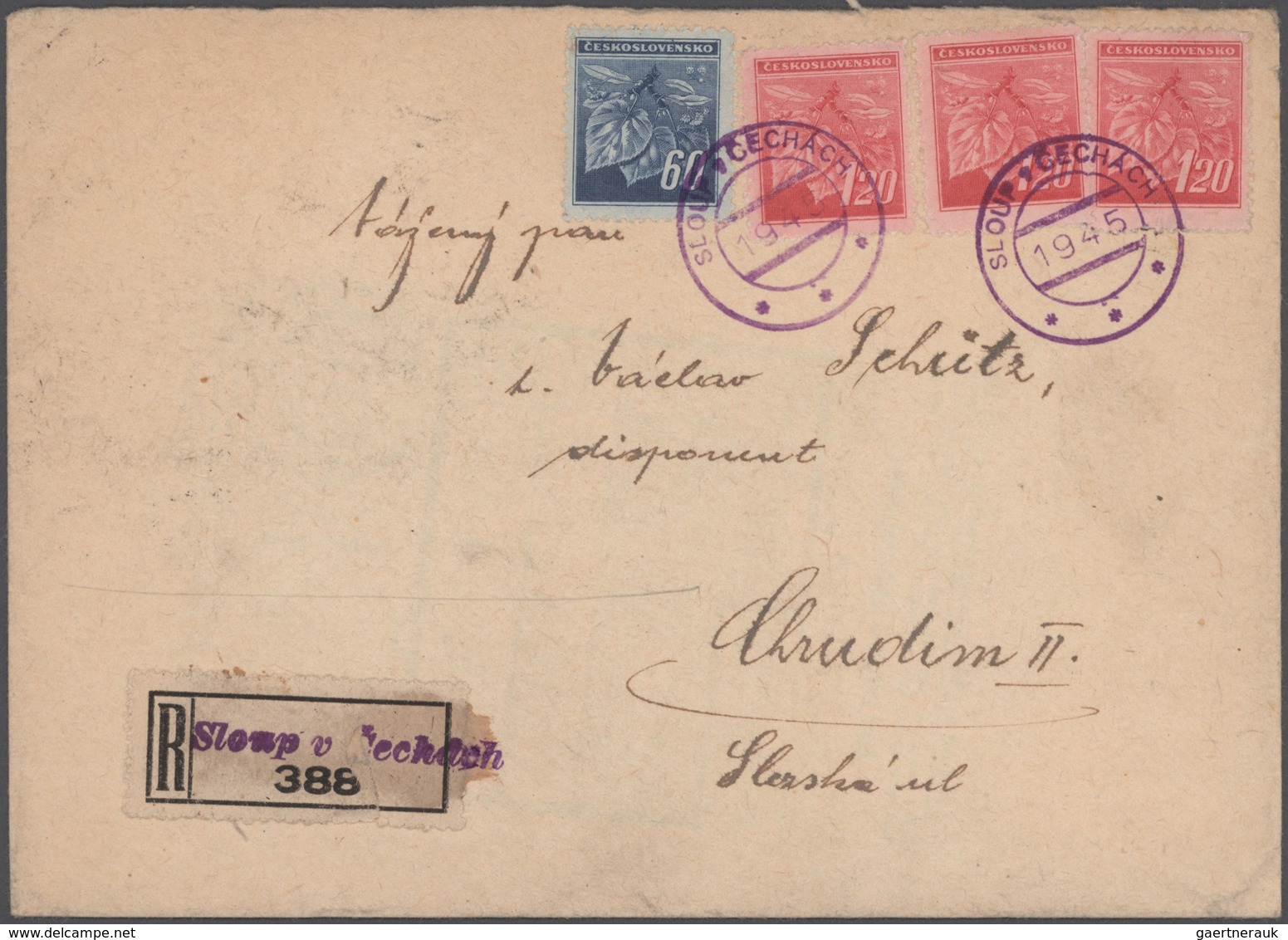 Tschechoslowakei - Stempel: 1945/1947, Transition period, collection of apprx. 265 (almost exclusive