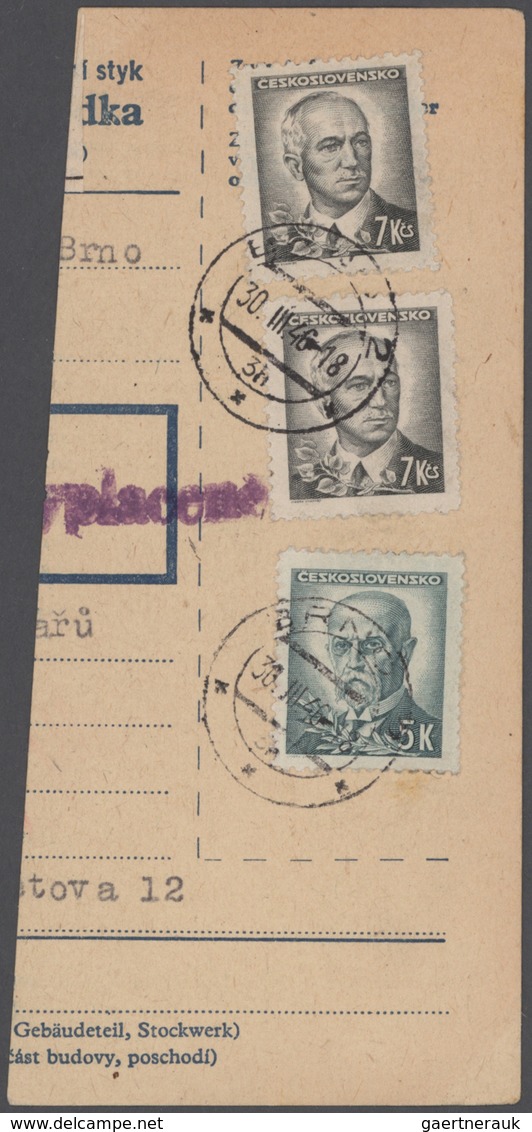 Tschechoslowakei - Stempel: 1945/1947, Transition period, comprehensive collection/accumualtion of f