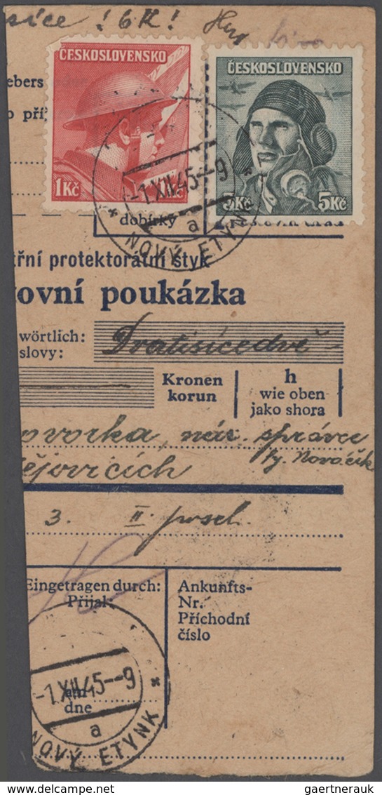 Tschechoslowakei - Stempel: 1945/1947, Transition period, comprehensive collection/accumualtion of f