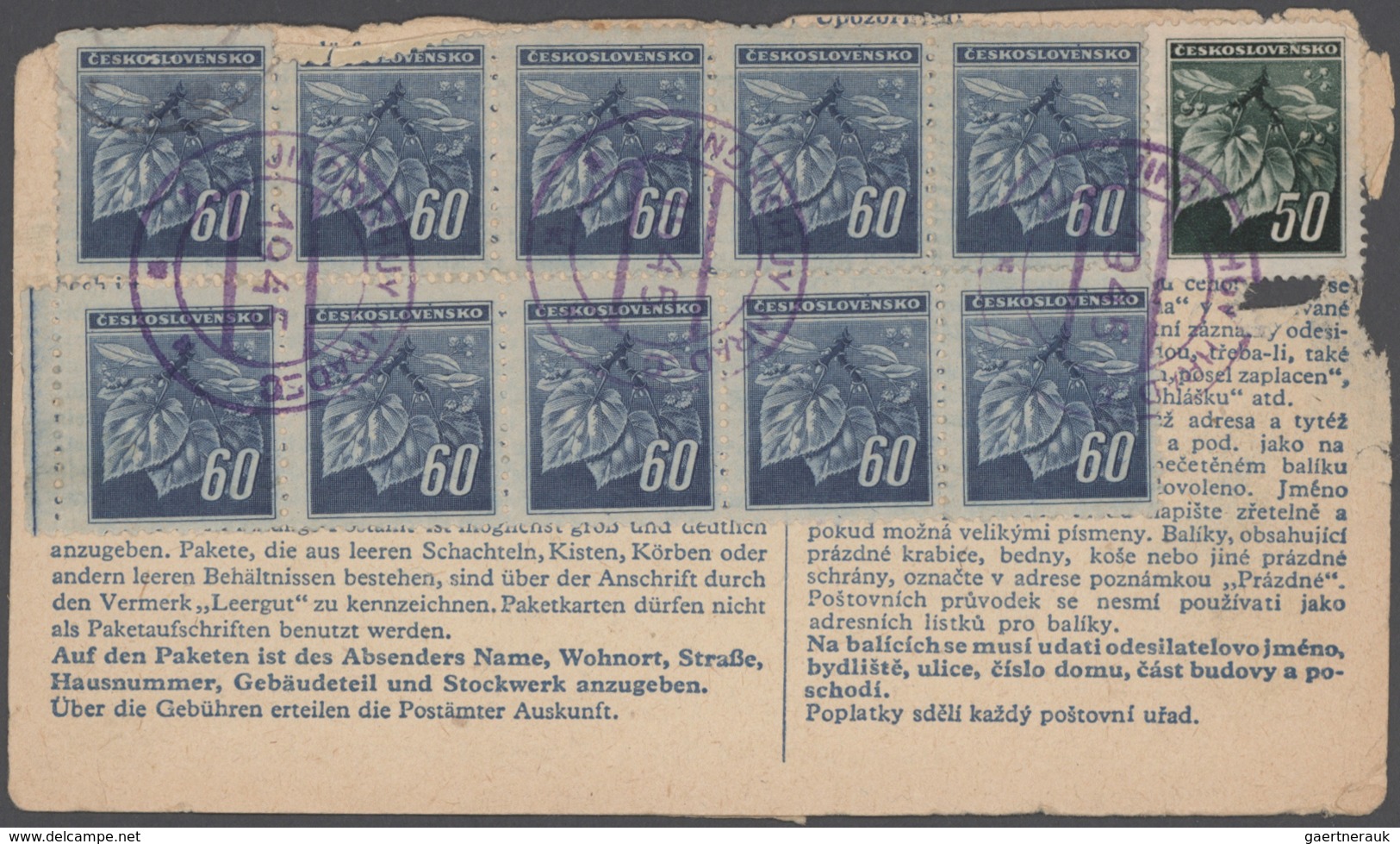 Tschechoslowakei - Stempel: 1945/1947, Transition period, comprehensive collection/accumualtion of f