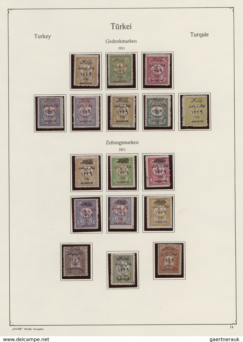 Türkei: 1863-1975, Gemischt Angelegte, Zum Teil Doppelt Geführte Sammlung In Zwei Bänden, über Weite - Gebruikt