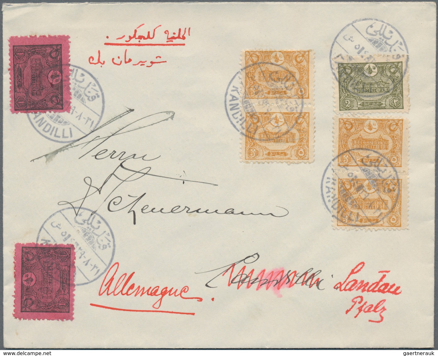 Türkei: 1880 - 1918, (ca.), Accumulation Of 35 Covers (letters, Postal Stationery, Picture-postcards - Gebraucht