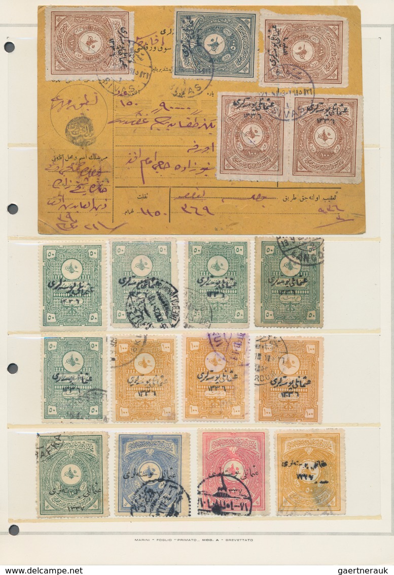 Türkei: 1920/1922: Substantial Collection On 10 Pages With The Overprint Issues Of The Angora Govern - Gebruikt