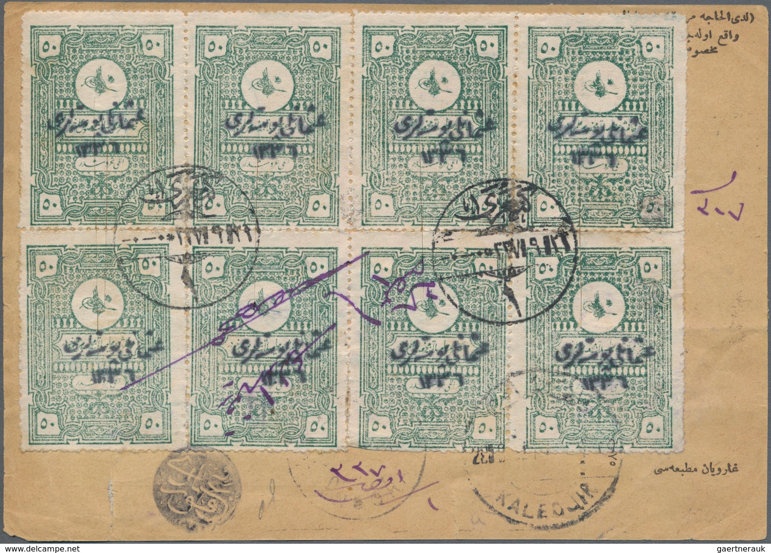 Türkei: 1920/1922: Substantial Collection On 10 Pages With The Overprint Issues Of The Angora Govern - Usados