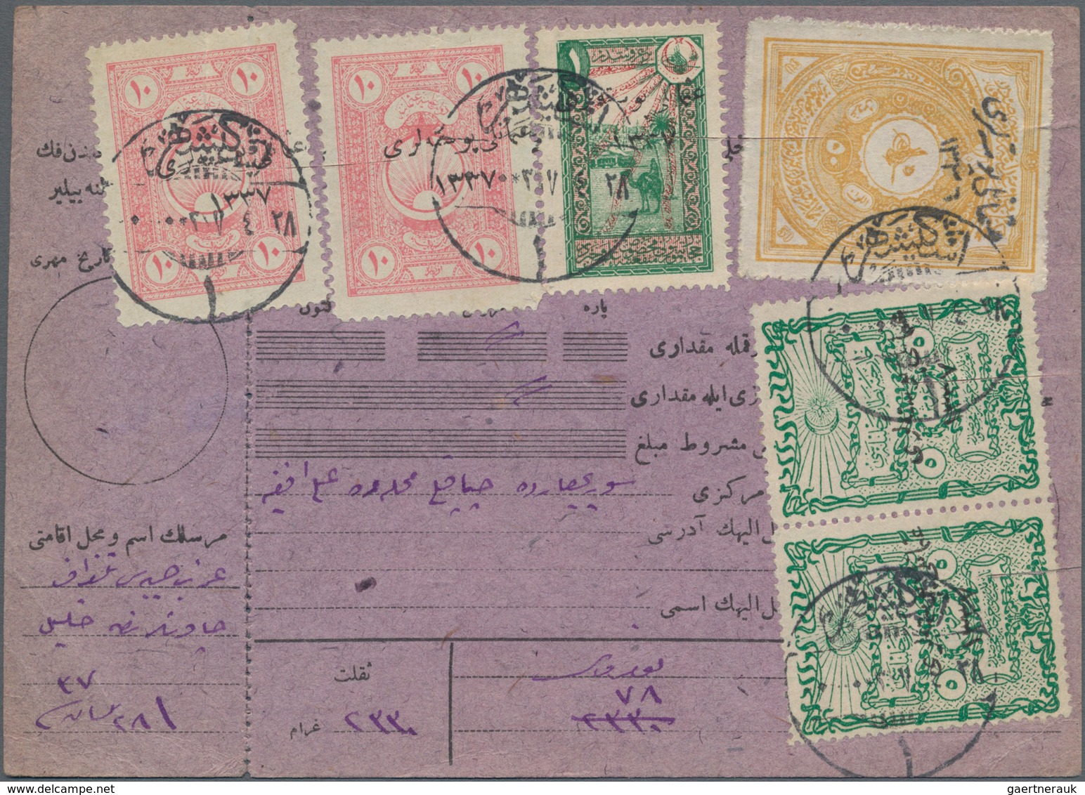 Türkei: 1920/1922: Substantial Collection On 10 Pages With The Overprint Issues Of The Angora Govern - Gebruikt