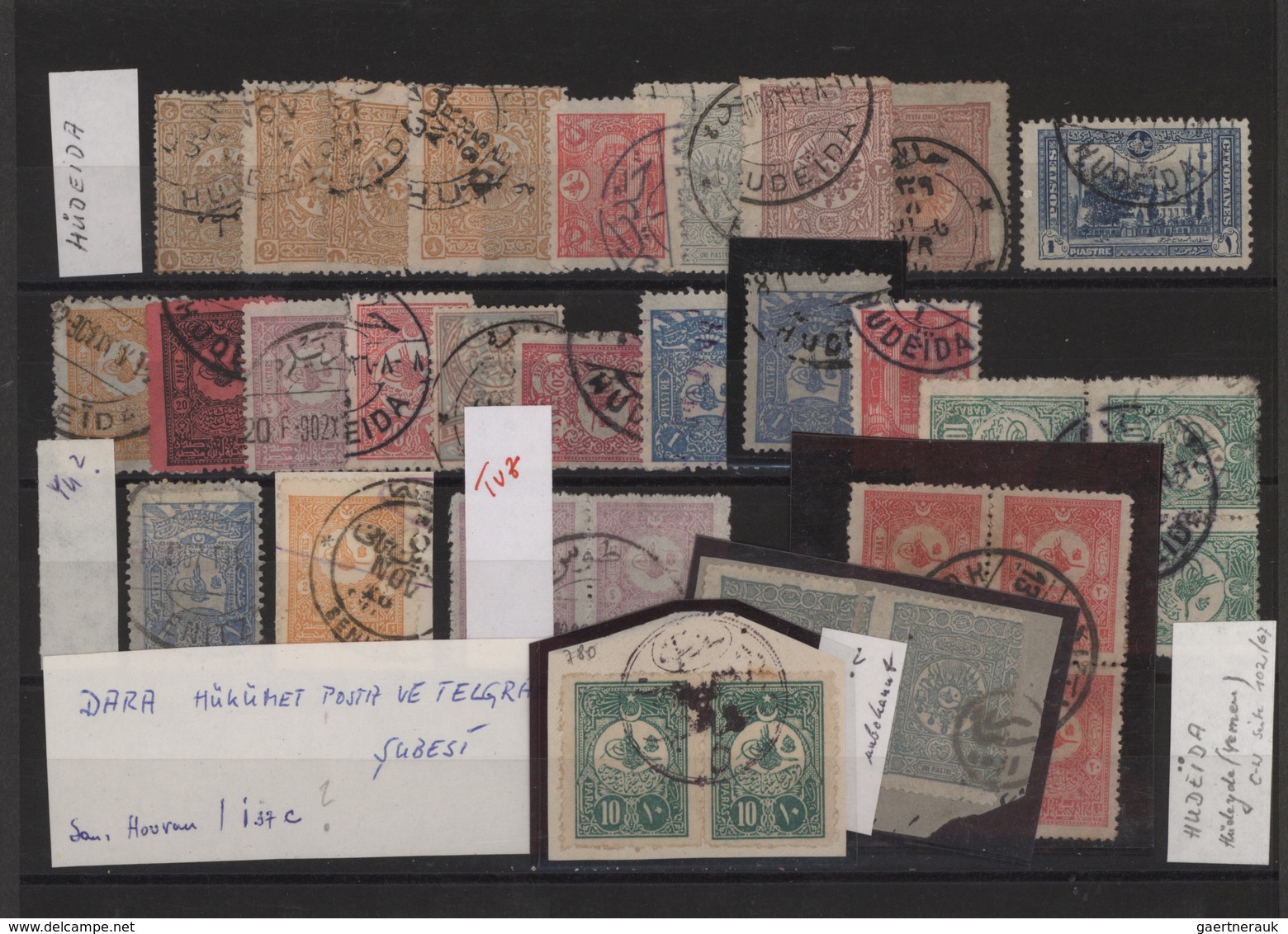 Türkei - Stempel: 1870/1920 (ca.), Accumulation Of Apprx. 2.700 Stamps On Stockcards, Partly Varied - Andere & Zonder Classificatie