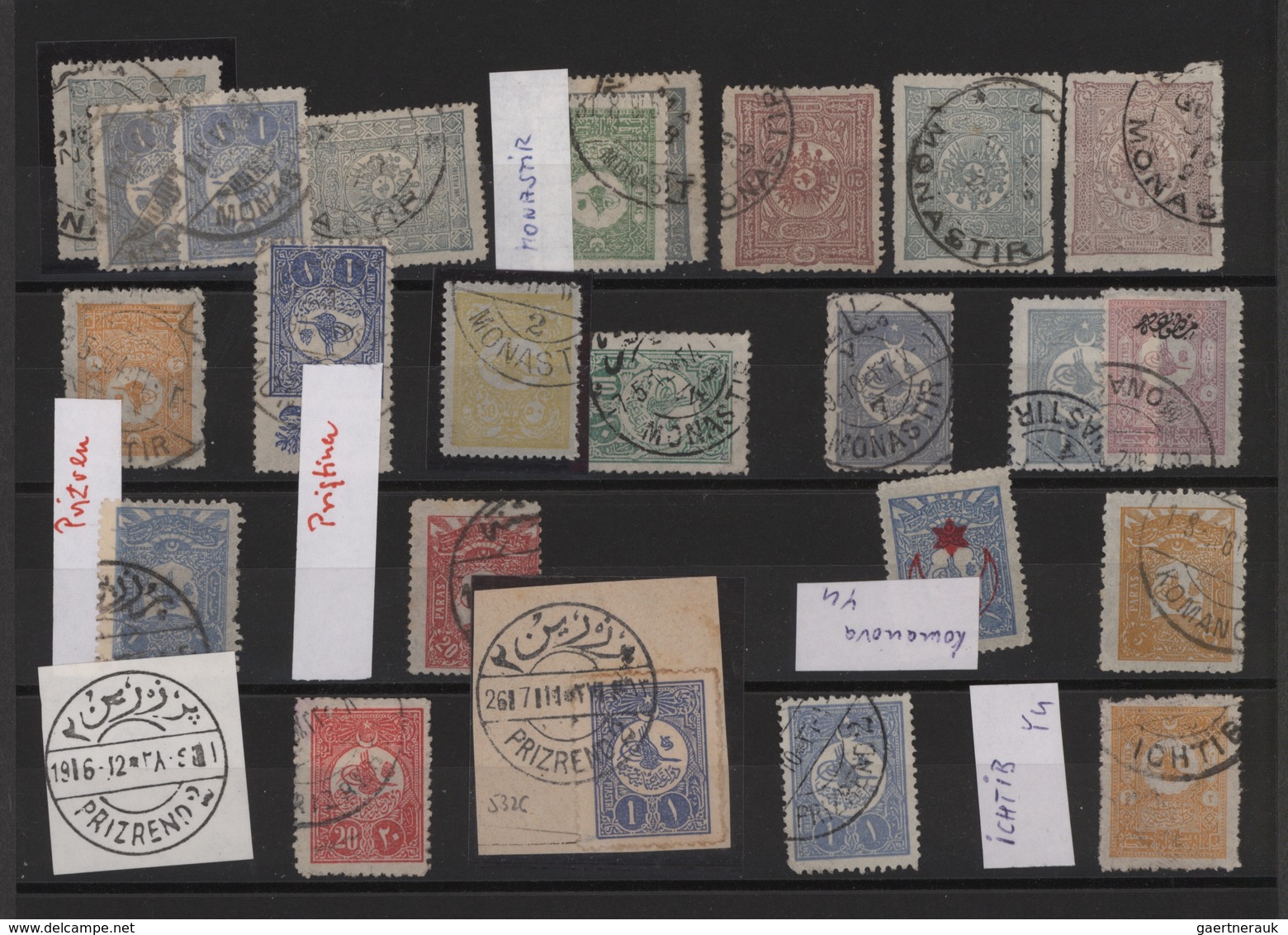Türkei - Stempel: 1870/1920 (ca.), Accumulation Of Apprx. 2.700 Stamps On Stockcards, Partly Varied - Andere & Zonder Classificatie