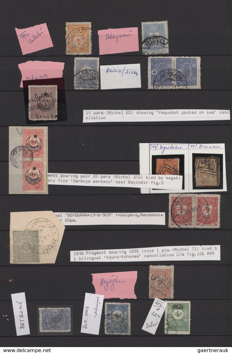 Türkei - Stempel: 1870/1950 (ca.), Collection/accumulation Of Apprx. 1.350 Stamps Showing A Great Di - Andere & Zonder Classificatie