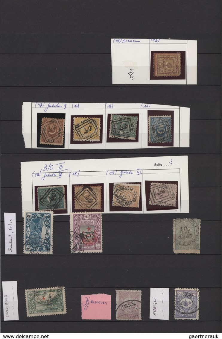 Türkei - Stempel: 1870/1950 (ca.), Collection/accumulation Of Apprx. 1.350 Stamps Showing A Great Di - Autres & Non Classés