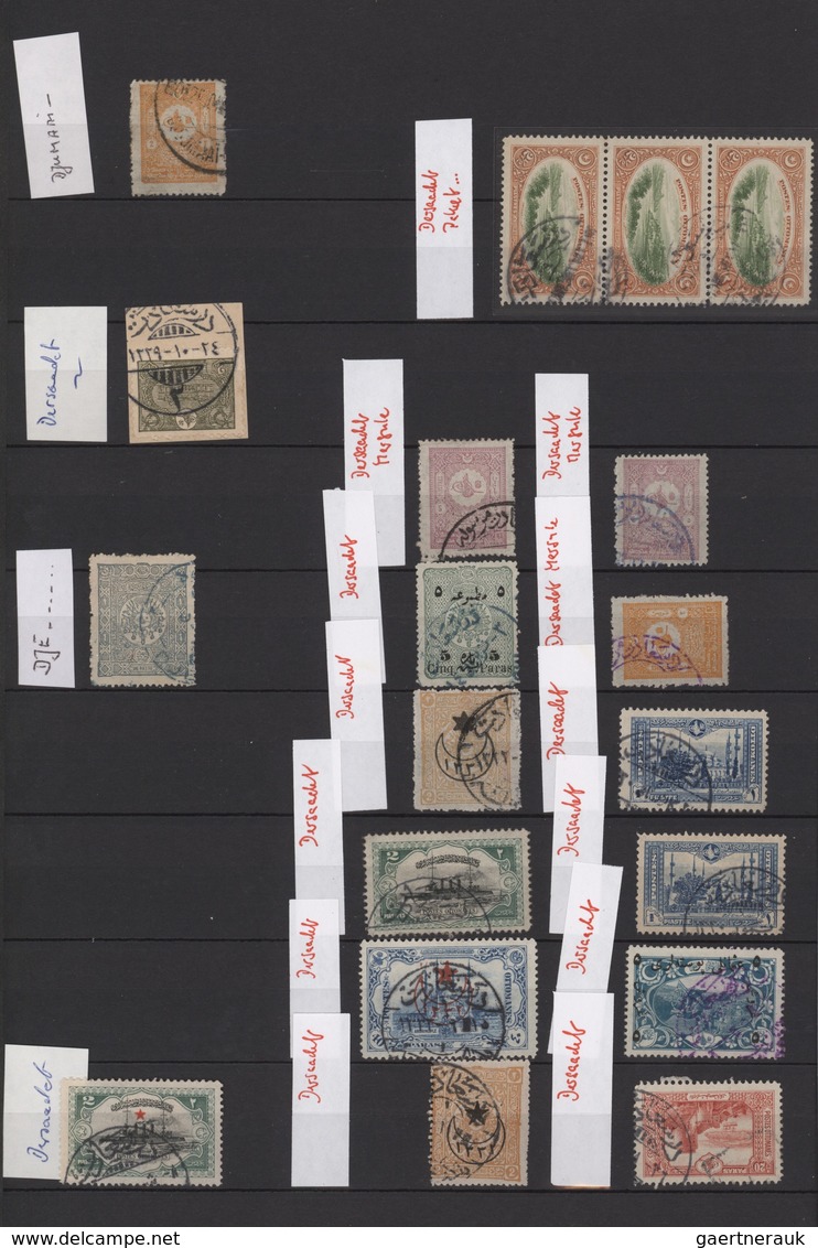 Türkei - Stempel: 1870/1950 (ca.), Collection/accumulation Of Apprx. 1.350 Stamps Showing A Great Di - Andere & Zonder Classificatie