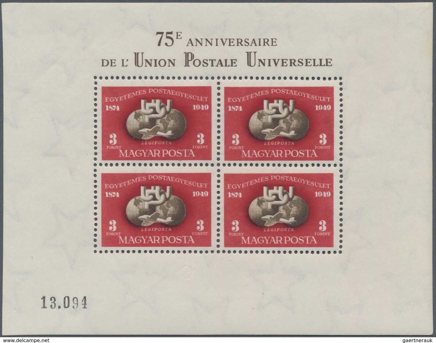 Ungarn: 1947/65, Lot Of 16 Better Blocs, All MNH In Good Conition, Included Are Following Blocs: MiN - Lettres & Documents