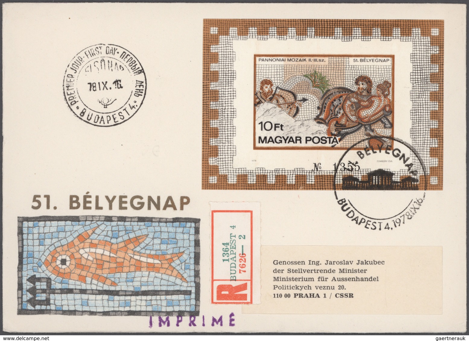 Ungarn: 1964/1982, IMPERFORATE ISSUES, Collection Of Apprx. 430 Different F.d.c. Bearing Imperforate - Brieven En Documenten